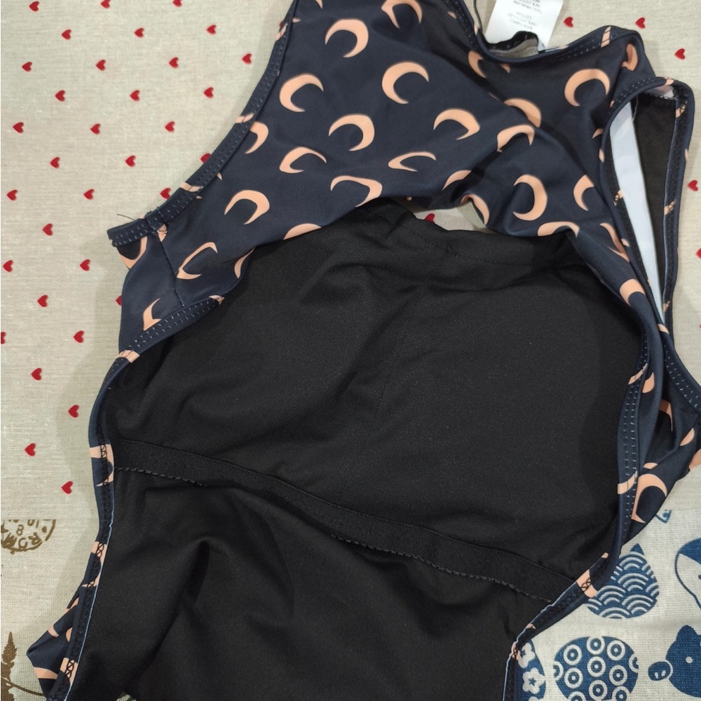 Marine Serre Navy Crescent Moon One-Piece Swimsuit - Picture 6 of 7